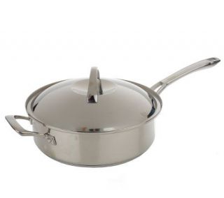 Technique Cucina Stainless Steel 4qt. Covered Saute Pan —