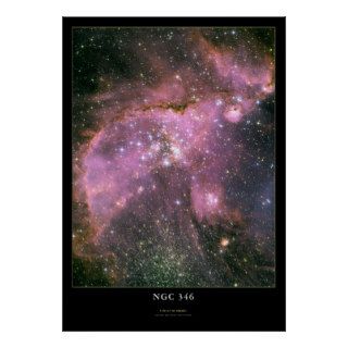 NGC 346 Nebula Astronomy Poster