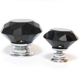 black diamond crystal cupboard knobs by pushka knobs