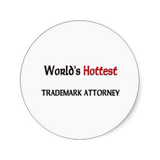 World's Hottest Trademark Attorney Stickers