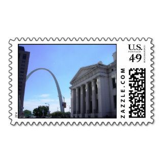 Old Courthouse and the Gateway Arch   St. Louis Postage Stamp