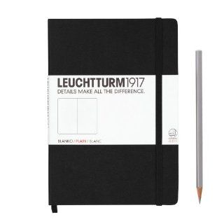 LEUCHTTURM1917 311333 Notizbuch Medium (A5), 249 Seiten, blanko, schwarz LEUCHTTURM1917 Bürobedarf & Schreibwaren