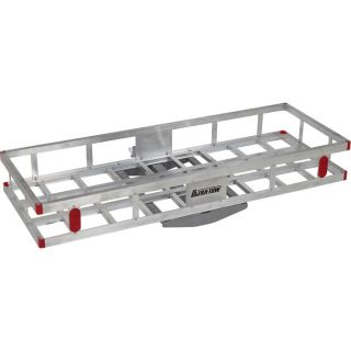 Ultra-Tow Aluminum Cargo Carrier — 500-Lb. Capacity, 60in.L x 22.5in.W x 7in.H  Receiver Hitch Cargo Carriers