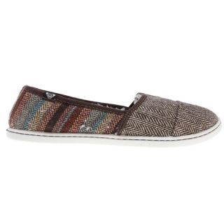 Roxy Pier Fur Shoes Chocolate/Multi   Womens