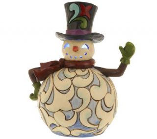 Jim Shore Heartwood Creek 7 Lit Snowman Figurine —