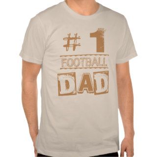 Custom Number One Football  Dad Grunge Tshirts