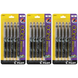 Pilot Precise P 700 Fine point Black Gel Ink Rollerball Pens (Pack of 15) Pilot Pen Corporation of America Other Colors