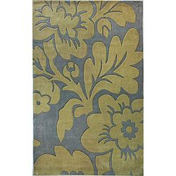 Nuloom Hand tufted Pino Collection Floral Slate Rug (76 X 96)