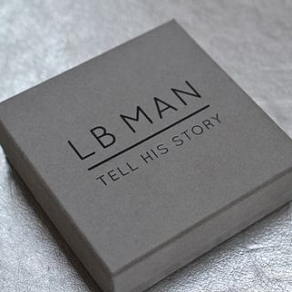 personalised leather bracelet service by lb man