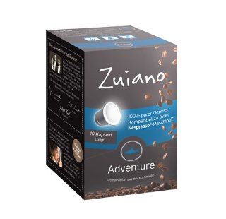 Zuiano Coffee Adventure Lungo Kaffee, 5er Pack (5 x 50 g) Lebensmittel & Getrnke