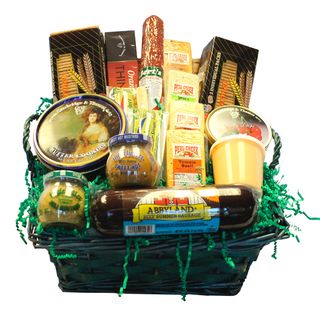 Deli Direct Wisconsin Cheese and Sausage Large Gift Basket Cheese Gifts