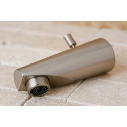 Deco Solid Brass Satin Nickel Tub Spout With Diverter