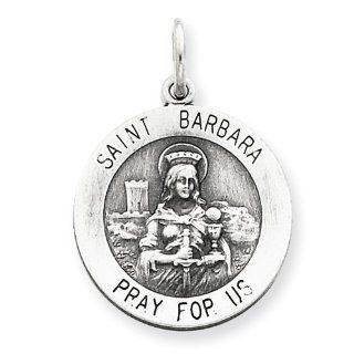 Sterling Silber St. Barbara Medaille Schmuck