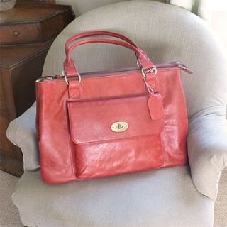 leather handbag or weekender by lime tree design
