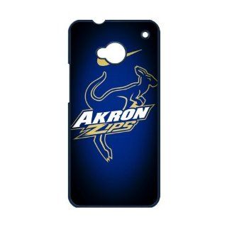 DIY 2 Sports Disign NCAA akron zips logo Print Hard Shell Case and Cover for HTC ONE M7 Black Just do it Cell Phones & Accessories