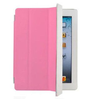New Smart Cover Slim Magnetic Case Wake/Sleep Stand for iPad 2/3/4 (Pink) Cell Phones & Accessories