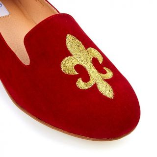 Hot in Hollywood Embroidered Velvet Smoking Shoe
