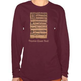 Gregorian Chants Sheet Music History lovers Shirt