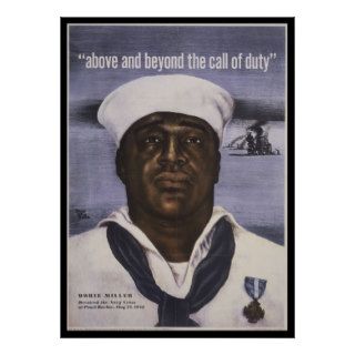 Dorie Miller African American Hero of Pearl Harbor Poster