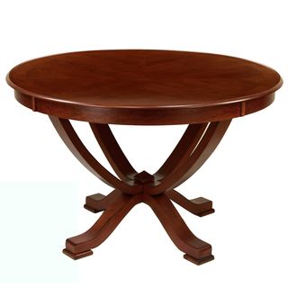 Furniture Of America Primrose Brown Cherry Finish Round Dining Table