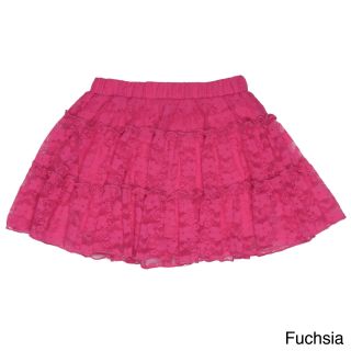 Sweetheart Jane Sweetheart Jane Girls Ruched Lace Skirt Pink Size 6x