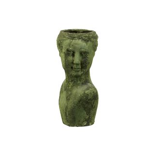 Moss Finish Stoneware Woman Head Planter Urban Trends Collection Statues & Sculptures