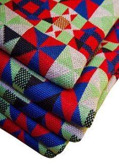 merino pram blanket in primary colours by sarah elwick knitwear