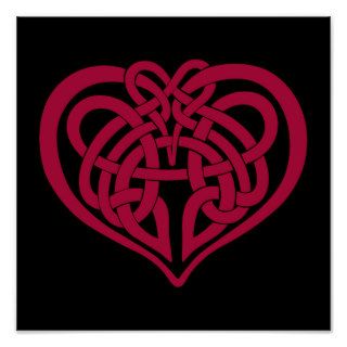 Celtic Knot Heart Print