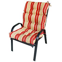 44x22 inch 3 section Outdoor Roma Stripe High Back Chair Cushion