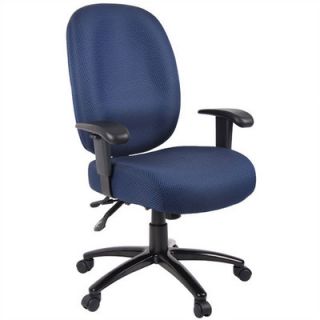 Aaria Dido Mid Back Task Chair ADID3 Fabric Blue, Tilt Standard