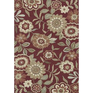 Hand hooked Charlotte Red Rug (5 X 76)