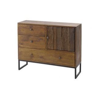 three drawer wood cabinet by out there interiors