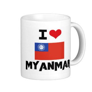 I HEART MYANMAR COFFEE MUGS