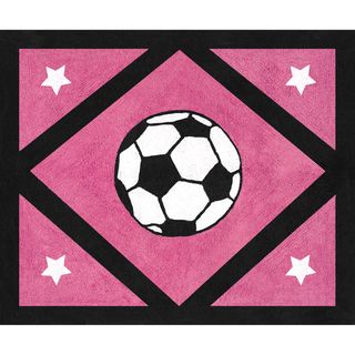 Sweet JoJo Designs Girl's Soccer Accent Floor Rug Sweet Jojo Designs Rugs