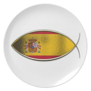 Ichthus   Spanish Flag Party Plate