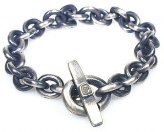 handmade silver t bar bracelet by sarah sheridan with love and patience