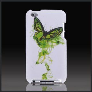 Entworfen von CellXpressionsTM Grner Schmetterling Hartschale Oberschale fr Apple iPod Touch 4 4G Elektronik