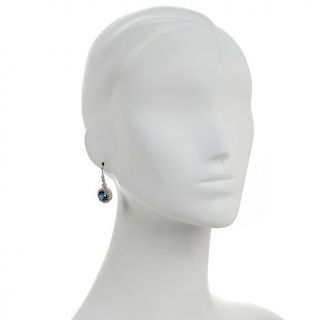 11.22ct London Blue Topaz and Gemstone Sterling Silver Drop Earrings