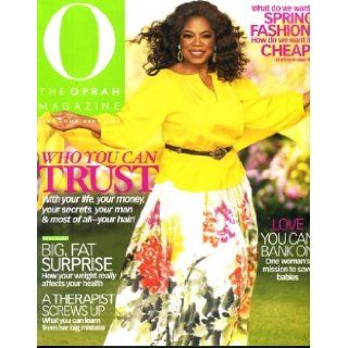 O the Oprah Magazine March 2009 Oprah Winfrey on Cover, Jill Scott, Sarah Vowell, Sandra Cisneros (The House on Mango Street), Dr. Phil, Suze Orman Oprah Winfrey Books
