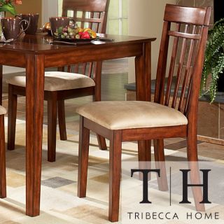 Tribecca Home Daphne Burnished Cherry Mission Dining