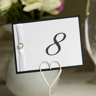 personalised table numbers and menu cards by beautiful day