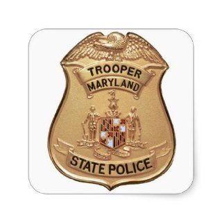 Maryland State Police Badge Stickers Toys & Games