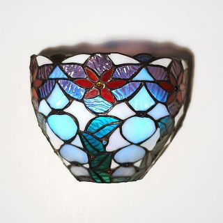Stained Glass Festive Bowl Led Wall Light
