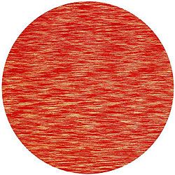 Hand tufted Mixed Copper Abrash Wool Rug (8 Round)