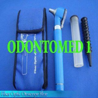 Fiber Optic Mini Otoscope Blue Color (Diagnostic Set) Health & Personal Care