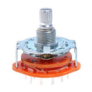1pc High Quality Rotary Switch Selector 2 pole 6 position Guitar Parts Musical Instruments