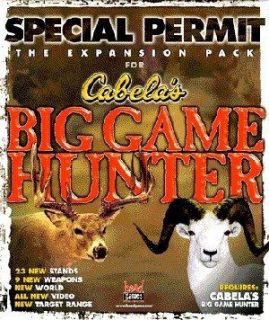 Cabelas Big Game Hunter Special Permit CD ROM —