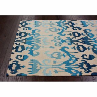 Nuloom Nuloom Handmade Moden Ikat Rug (76 X 96) Blue Size 76 x 96