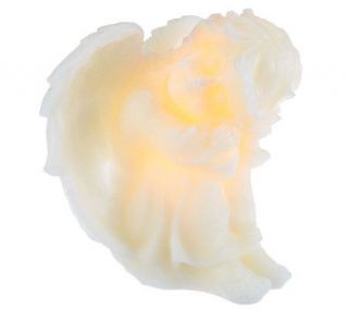 Home Reflections Resting Cherub Flameless Candle w/ Timer —