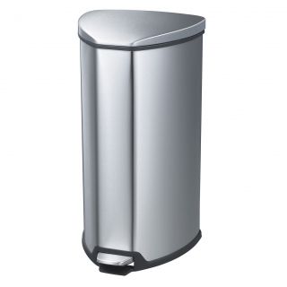 Safco Safco 10 gallon Step on Stainless Trash Can Silver Size 10 14 Gallons